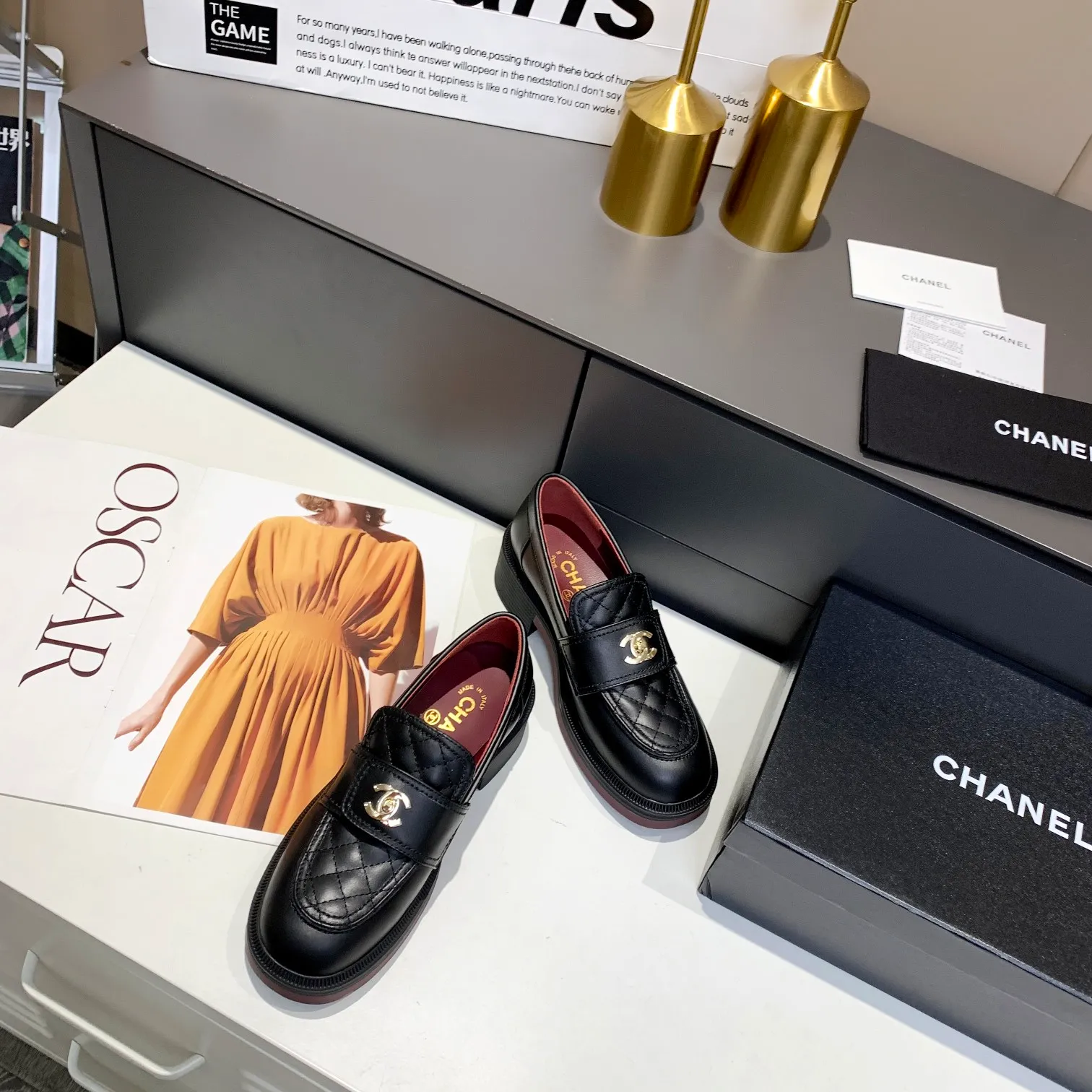 👟👟Ex-factory price 480👟👟 Women's Shoes Women's Clothing Chanel's 2023 new autumn and winter style, this year's most popular loafers, the one that Xiaohongshu is crazy about growing grass, the school bag buttons are super beautiful, the shoe shape is versatile, the heel height is 5cm, and it is an absolute long-leg artifact! Classic black, bought at yyds counter for 8100! ! The counter is made of original customized calfskin, two-color T👟👟 ex-factory price U outsole, and original molded hardware buckle. Code number 35-40 (40 41 customized, non-returnable)